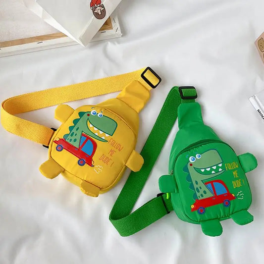 Dino Adventure Kids' Crossbody Backpack - Fun Travel Bag for All!