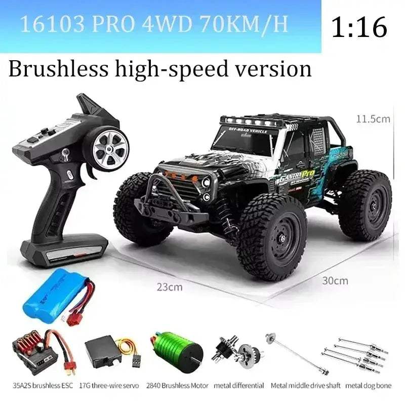 High Speed RC Car With Brushless Motor And Led Lights - ToylandEU