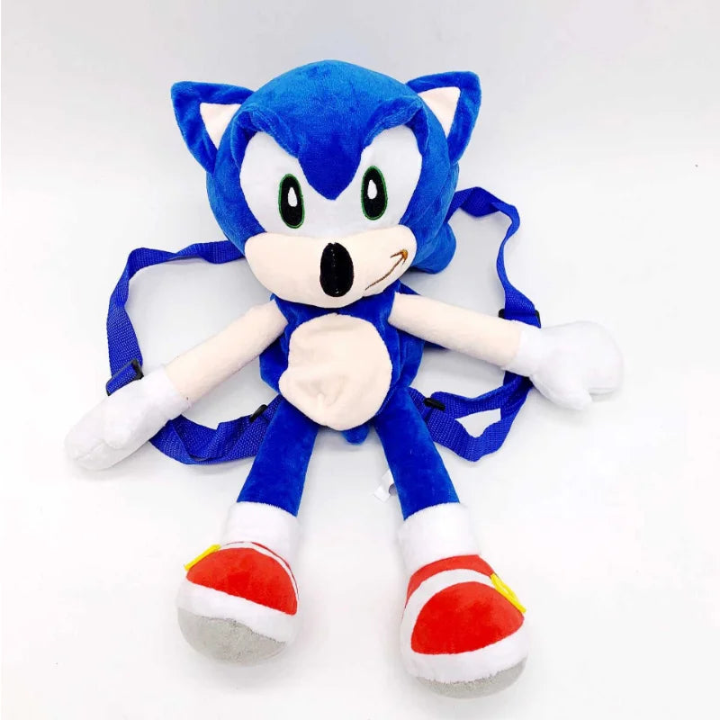 Sonic The Hedgehog Plush Backpack - 45cm Super Soft and Creative - ToylandEU