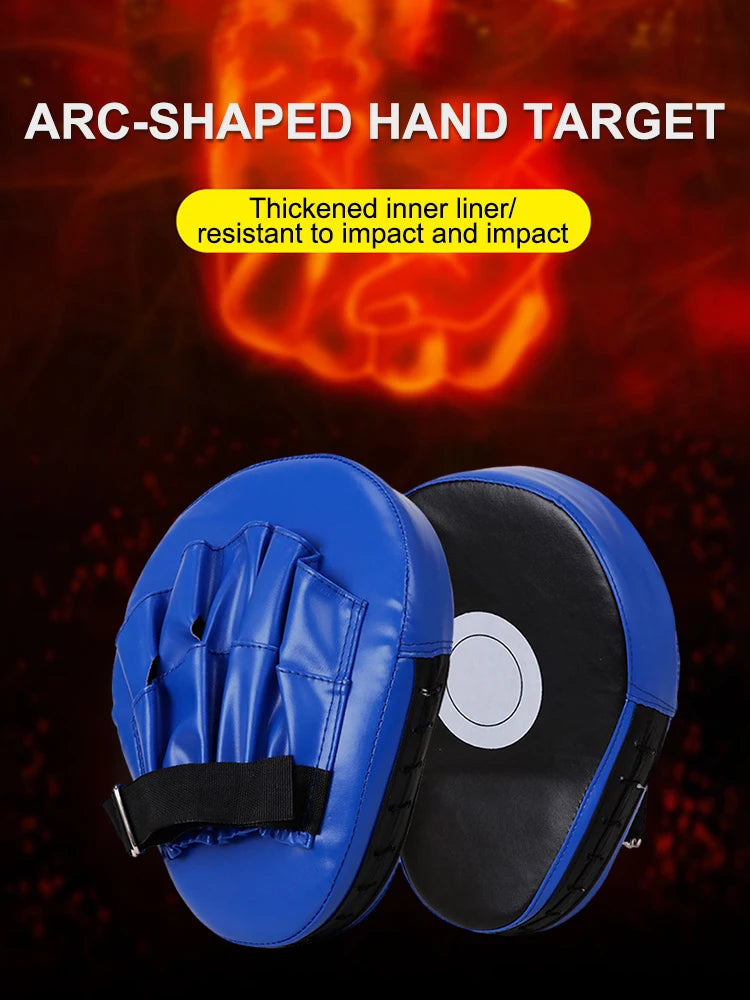 Curved Boxing Mitts PU Leather Hand Target Pads For Training