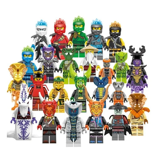 24-Piece Ninja Figures Set with Movable Joints and Accessories ToylandEU.com Toyland EU