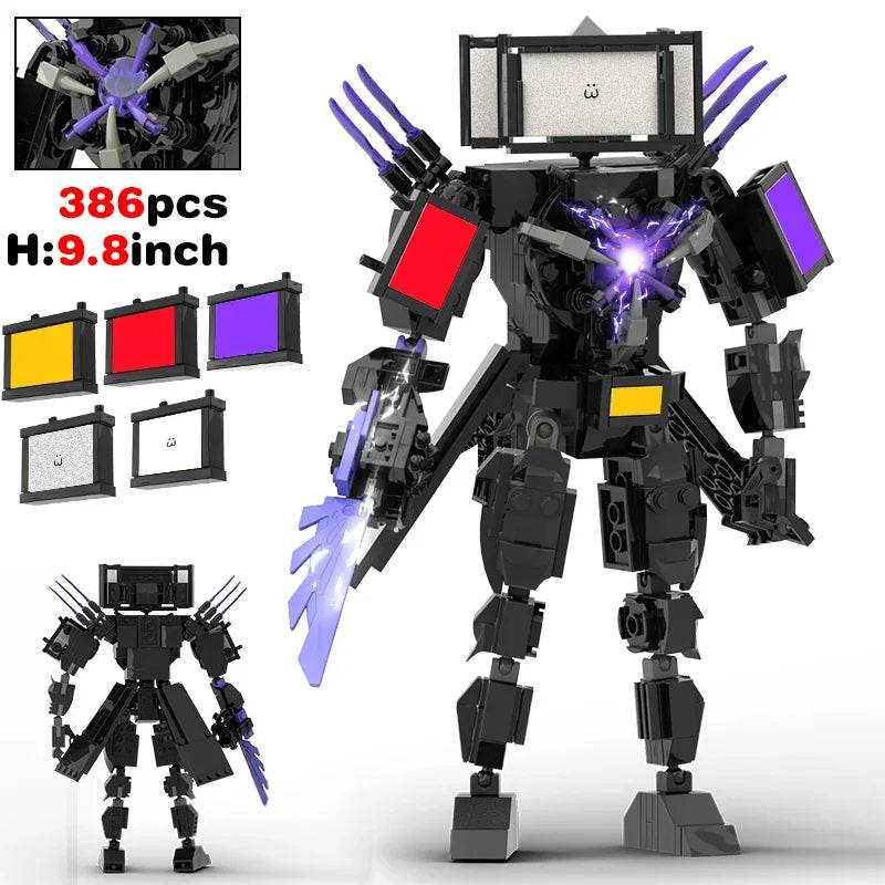 New Skibidi Toileted Giant Titan TVman Upgrade Speakerman Building Blocks Animation Figure Model Toys for Kids Ideas Gifts Christmas - ToylandEU