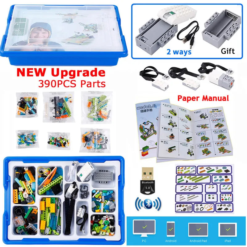 The Latest Upgrade: WeDo 2.0 Core Set Robotics - 3rd Generation - 390 Pieces - ToylandEU