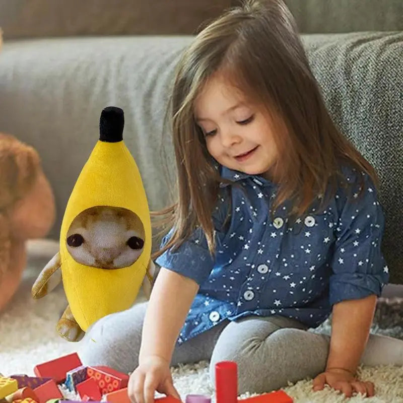 Adorable Banana Cat Plush Toy - Perfect Gift for Cat Lovers & Decor