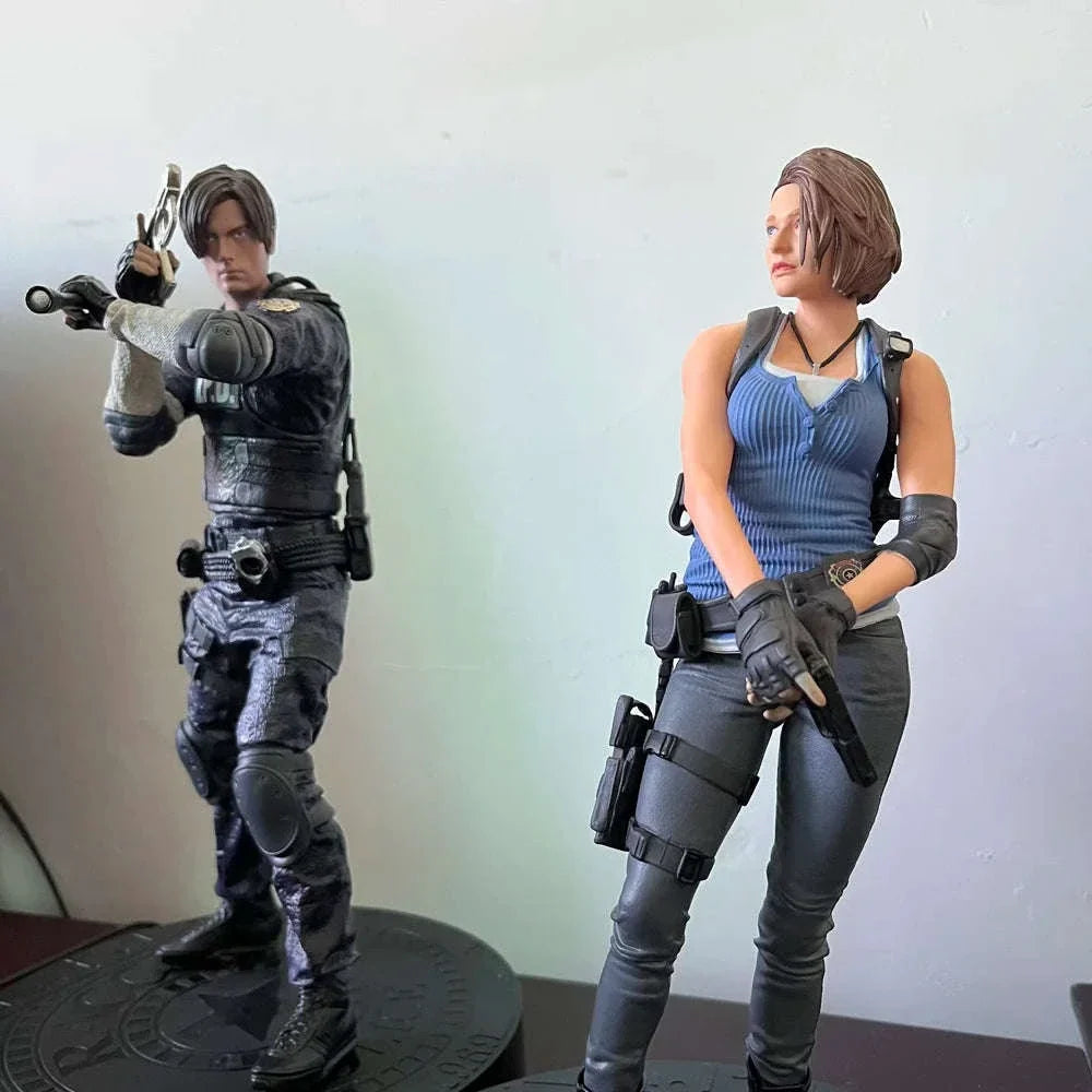 Ada Wong, Jill Valentine, Leon Scott Kennedy Figure, Resident Evil Anime Gaming Figurines 13 in