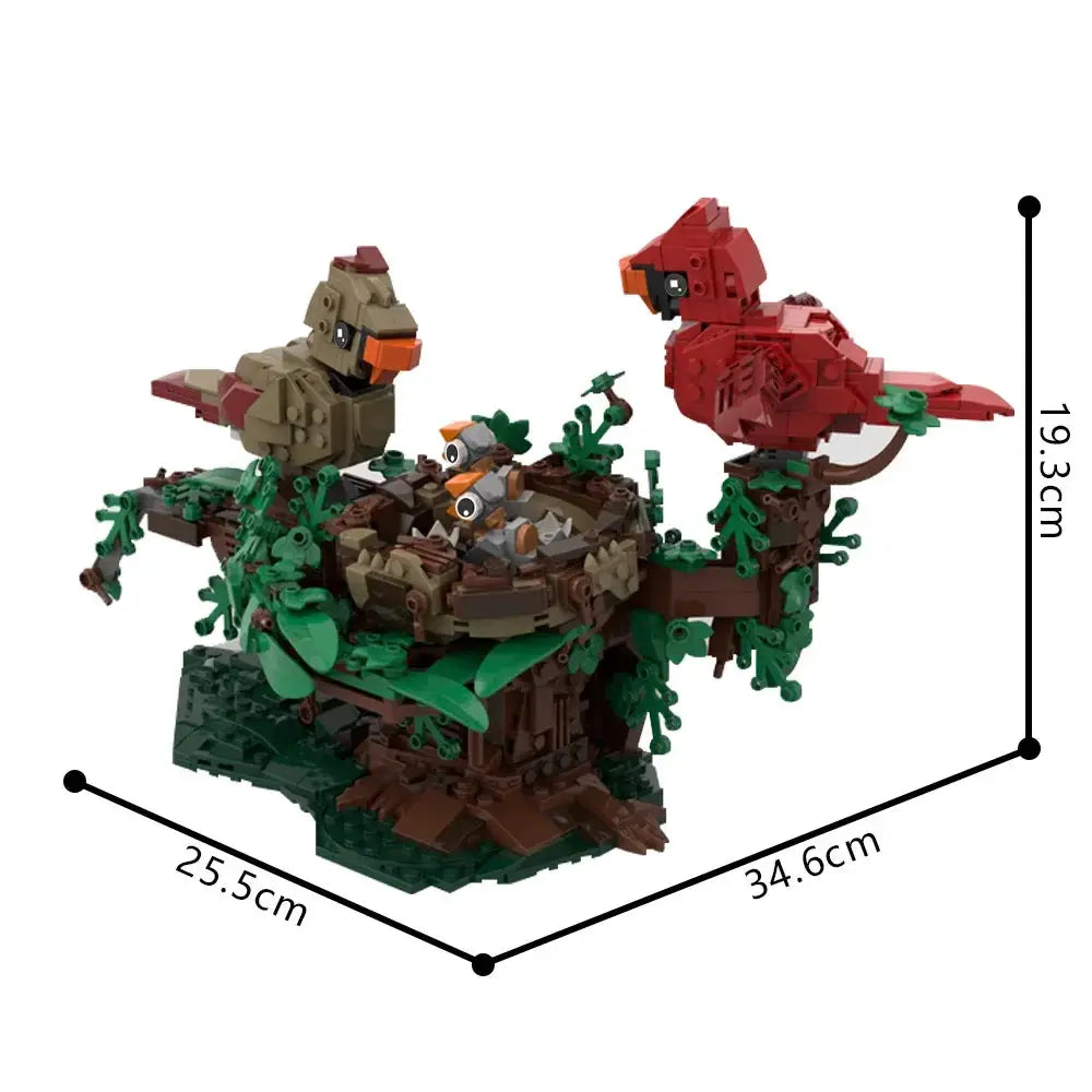 MOC Raven Model Building Blocks Sets Clever Raven Black Bird 3D Home Ornament Assembly Brick STEM Toy Adult Christmas Gifts - ToylandEU
