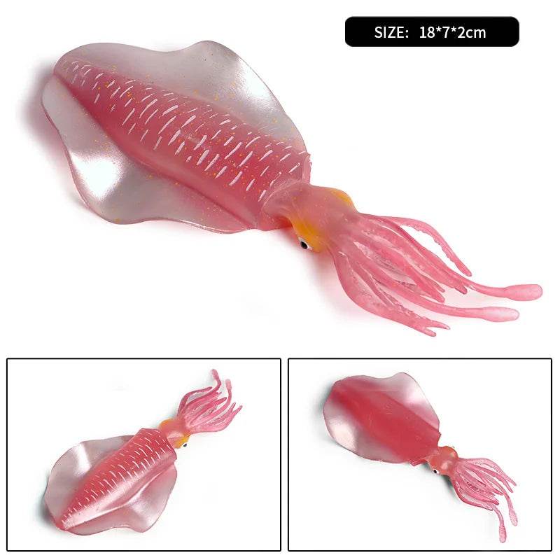 Educational Marine Life Model Set Squid And Octopus Growth Cycle Simulation For Kids - ToylandEU