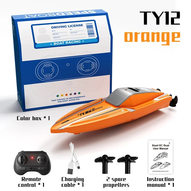 Remote Control Boat | 2.4G Dual Motor | Waterproof | Stunt Tumbling