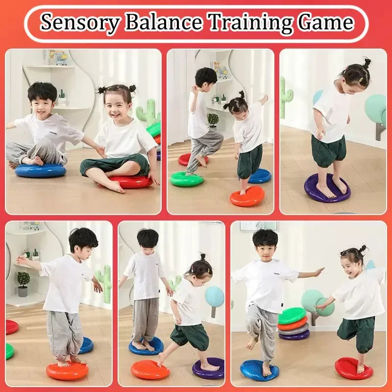 Inflatable PVC Balance Cushion for Montessori Sensory Integration Training - ToylandEU