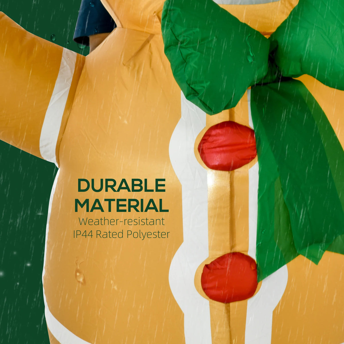 Christmas Inflatable Gingerbread Man | 6ft | Outdoor LED Lights