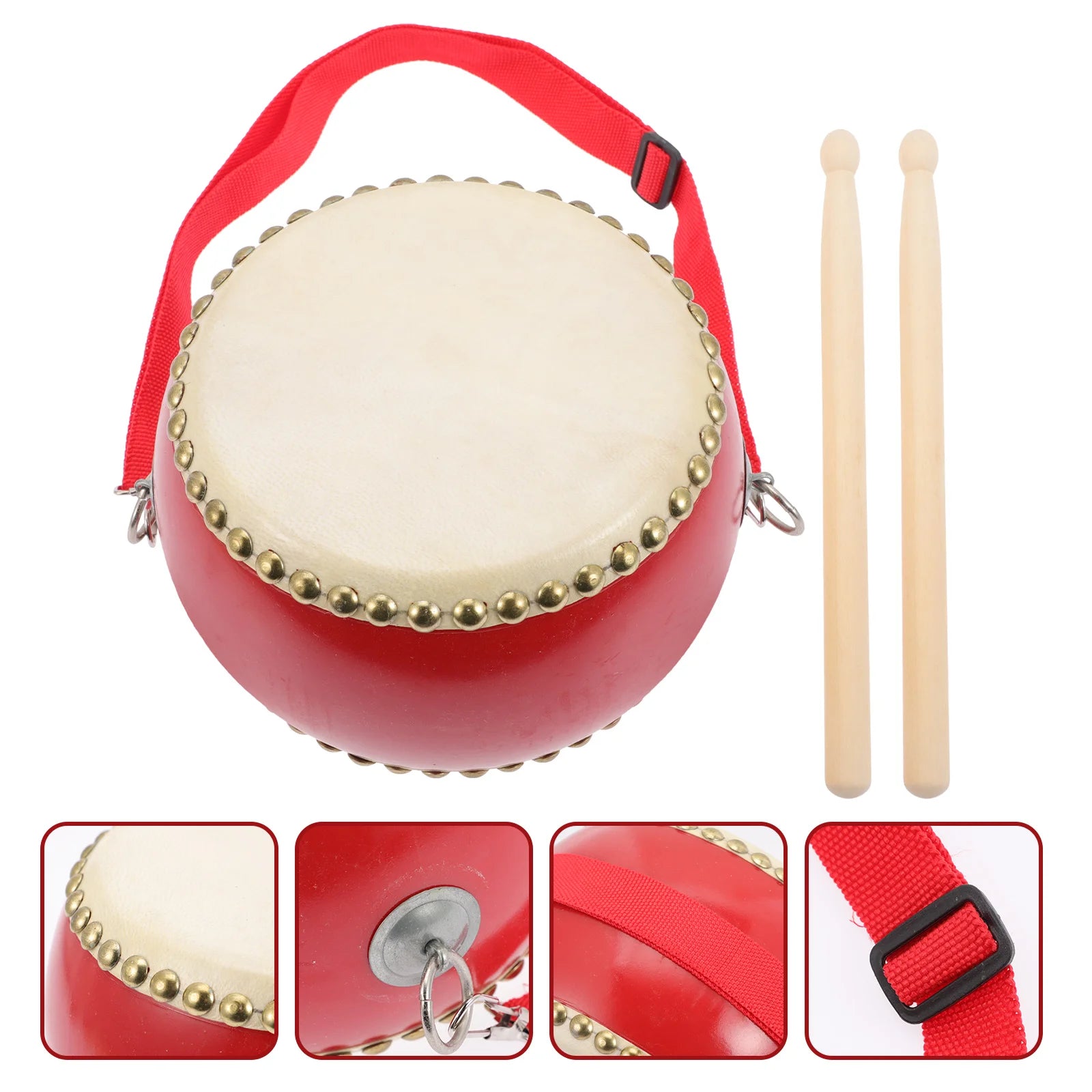Cowhide Children's Educational Drum Toy Set - ToylandEU