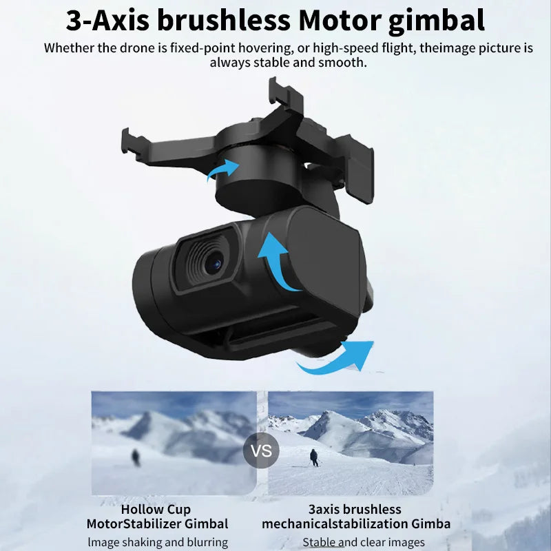 4K HD Mini Drone with GPS & Gimbal - 26 Min Flight, 3KM Range