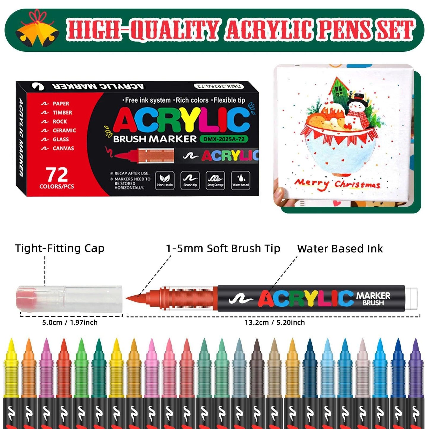 Acrylic Markers | 168 Colors Waterproof | Toylandeu™