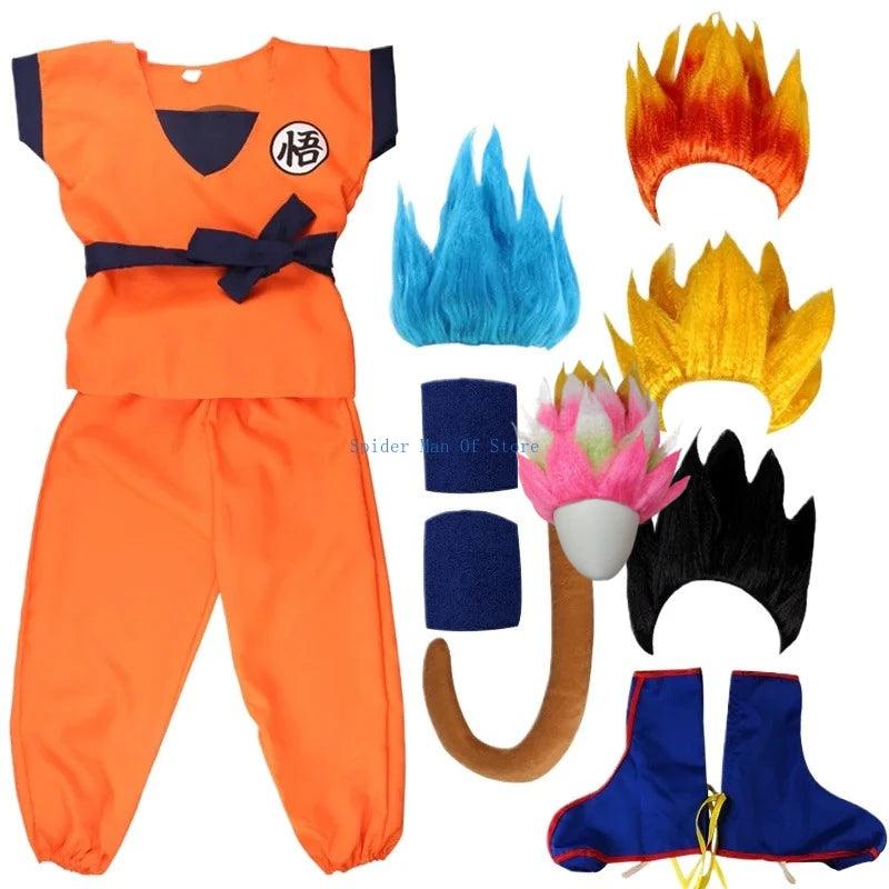 Goku Cosplay Costume | Blue Gold Outfit | Toylandeu™