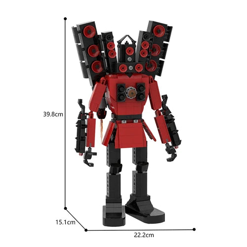 Skibidi Toilet Construction Set with Titan Speaker and Building Blocks - 489 Pieces ToylandEU.com Toyland EU