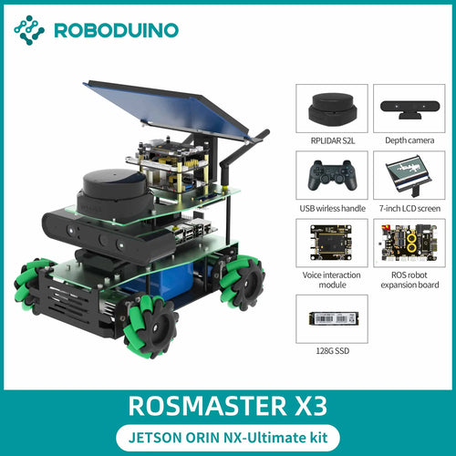 ROSMASTER X3 ROS2 Educational Robot Car Automation Kit With Mecanum Toyland EU