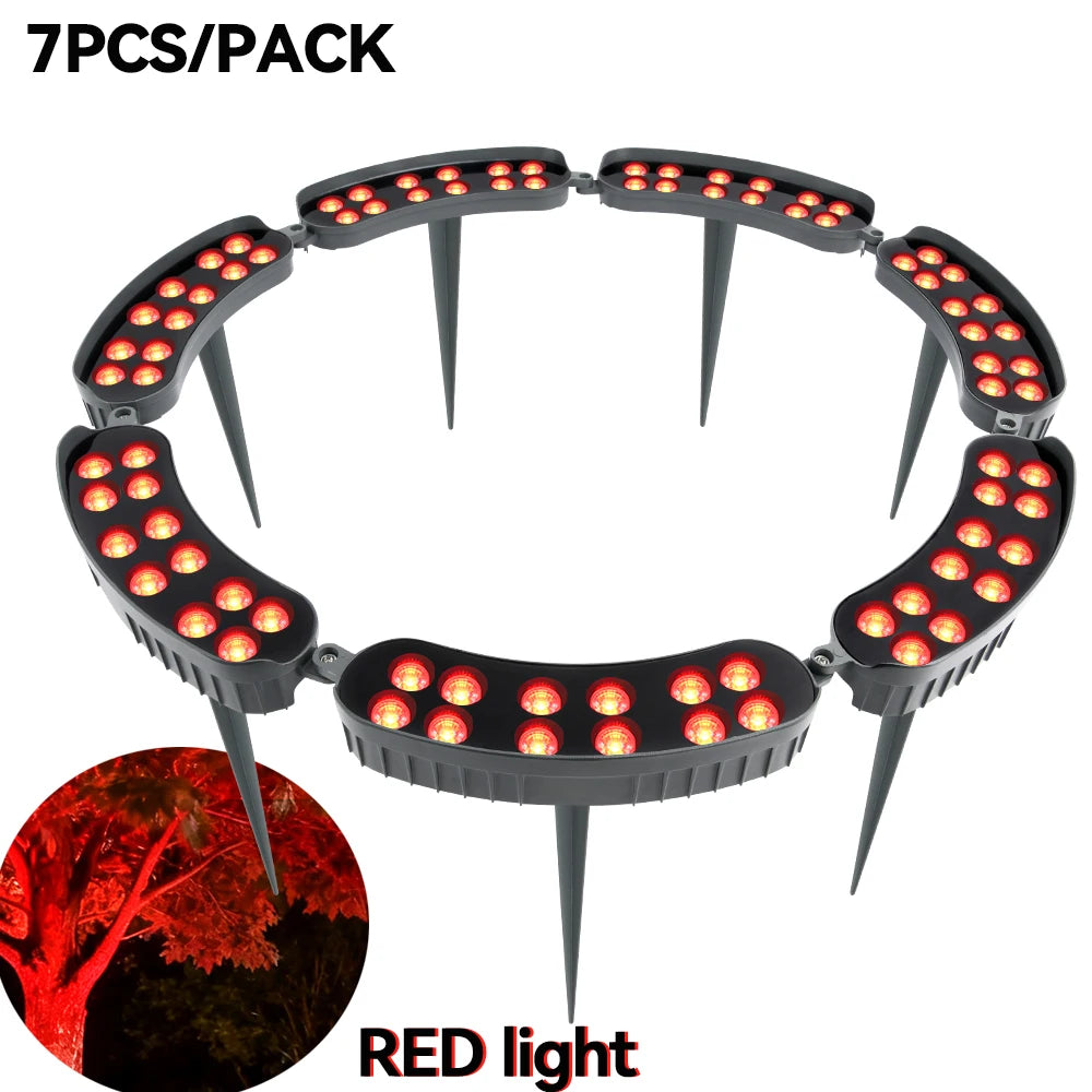 Tree Hugging Solar LED Lawn Light | IP65 Waterproof | RGB Warm Color | Outdoor