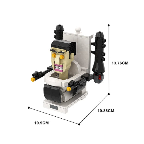 Skibidi Toilet Man and Camera Man Building Blocks with Speaker and Audio Components ToylandEU.com Toyland EU