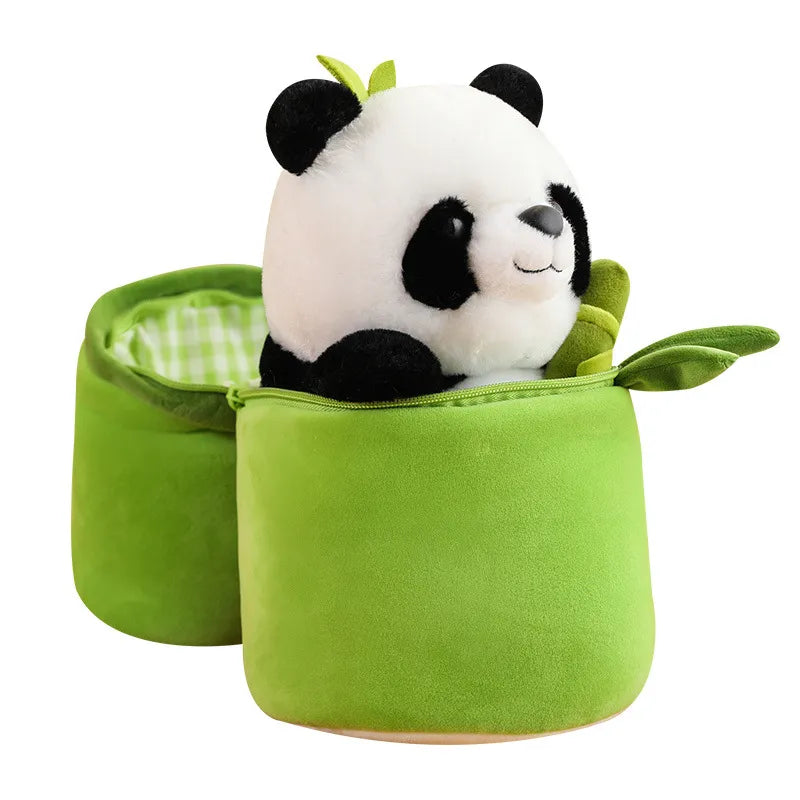 Adorable Giant Panda Doll in Bamboo Tube - National Treasure for Kids - ToylandEU