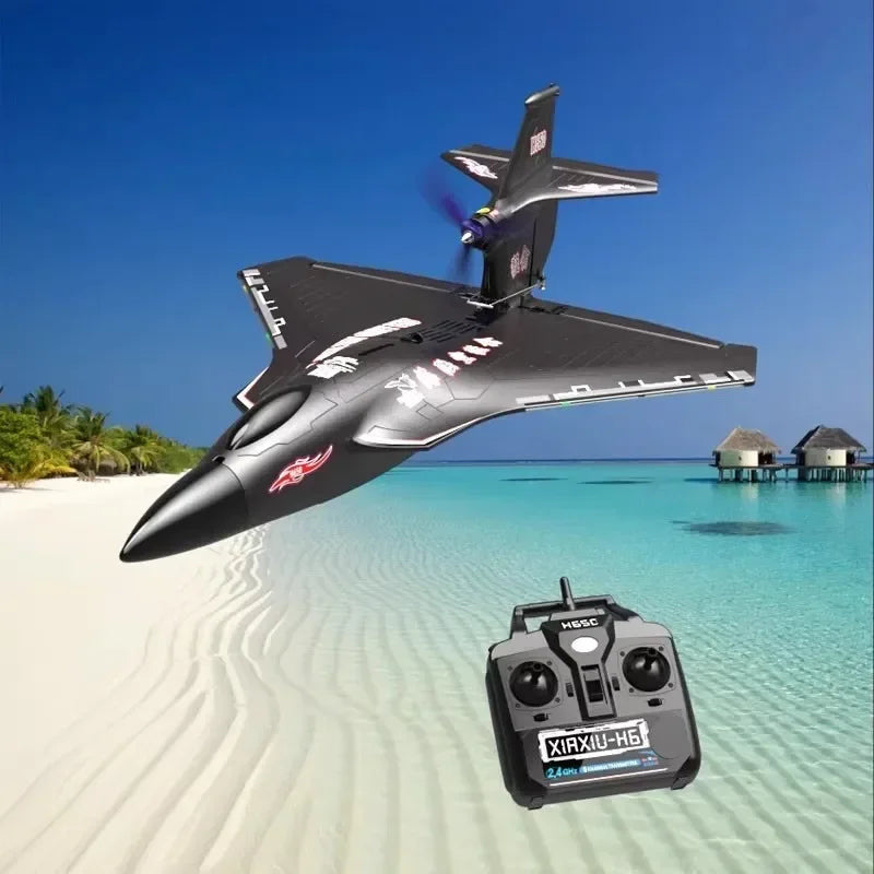 RC Lightweight and Crash-Resistant Raptor H650 All-Terrain Remote-Controlled Aircraft for Water, Land, and Air Fun