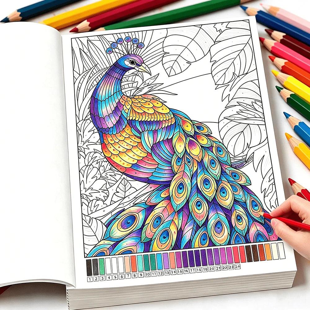 Adult Color By Number | Flower Patterns | Toylandeu™