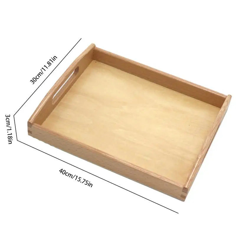 Montessori Wooden Activity Trays - Perfect for Crafts & Learning