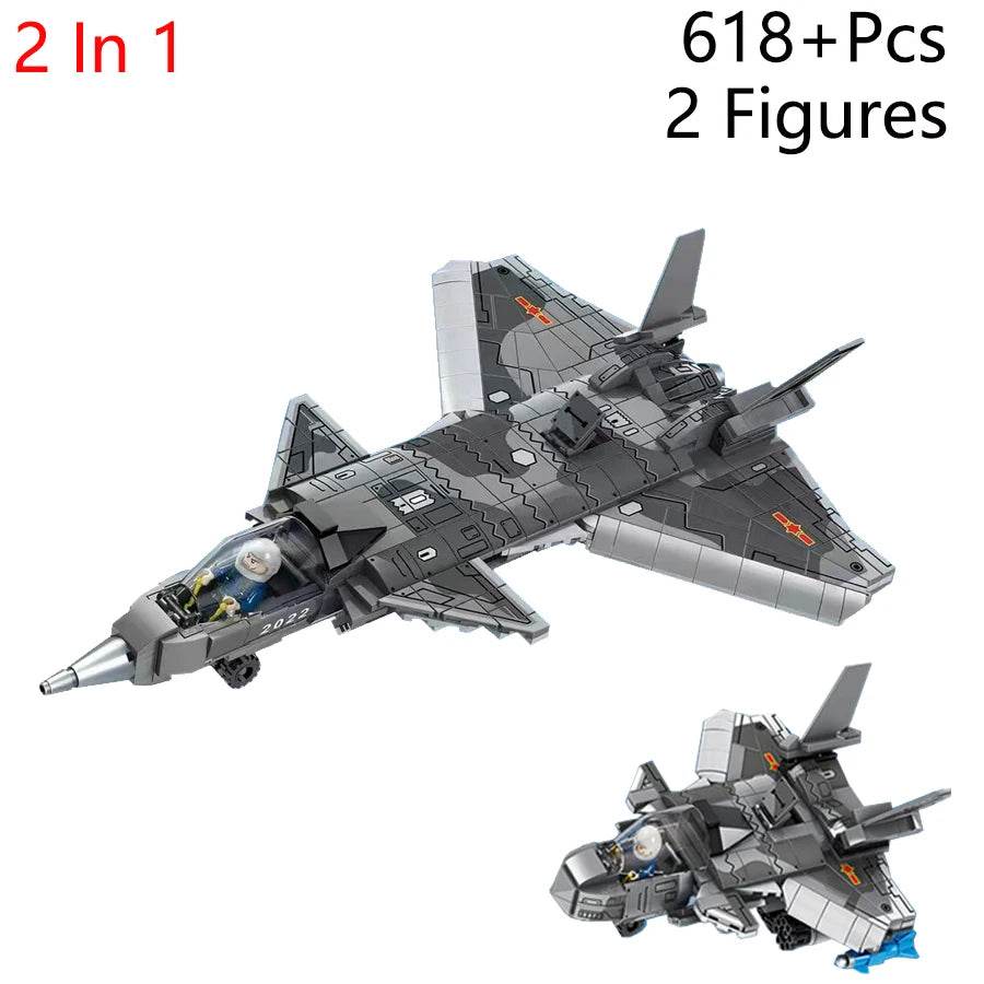 Military F/A-18E Super BumbleBee Fighter Plane Building Blocks - ToylandEU