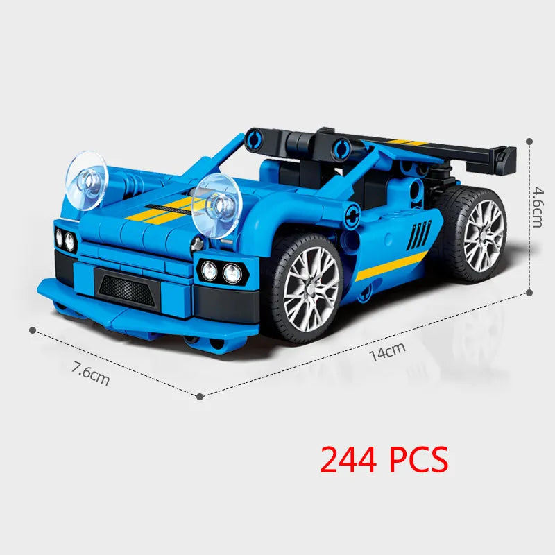 67-in-1 City Racing Sports Car Building Blocks Set for Speed Champions Models - ToylandEU