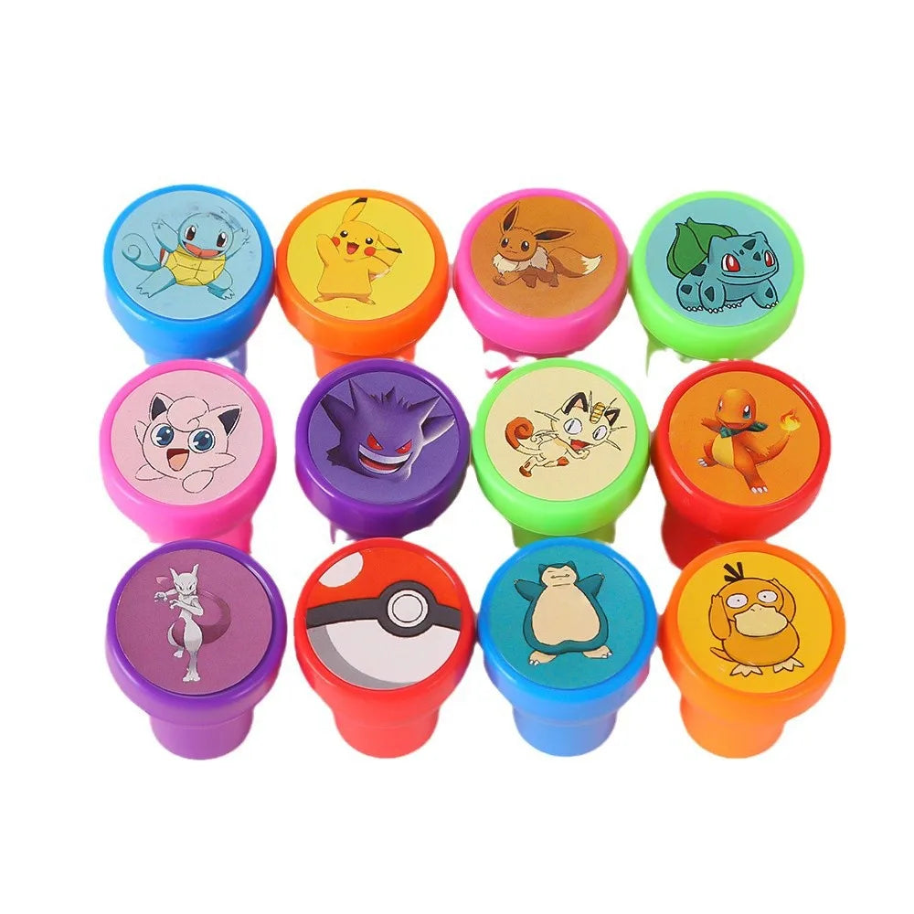 Pokemon Seal Stamp Set | 12 and 36 Pack | Party Favors | 12 Pack, 36 Pack