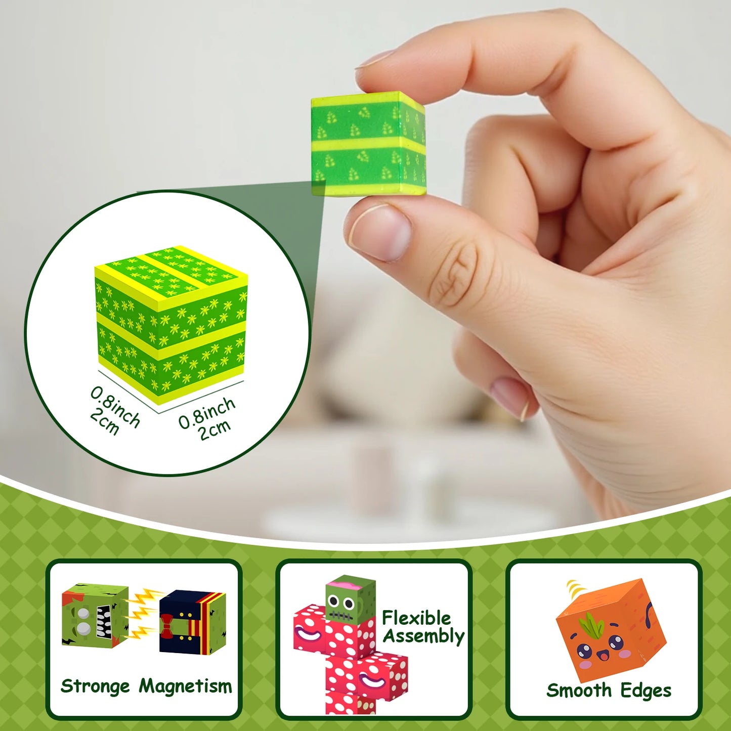 Magnetic Puzzle STEM Toy Set | 150 Pieces | Micro and Large Blocks | Ages 6-12