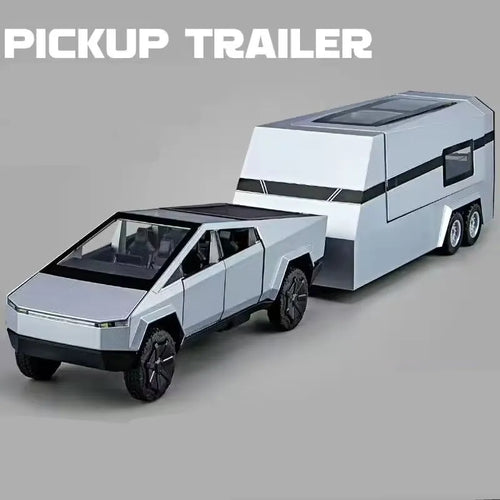 1/32 Scale Alloy Tesla Cybertruck Pickup Trailer Diecast Car Model AliExpress Toyland EU