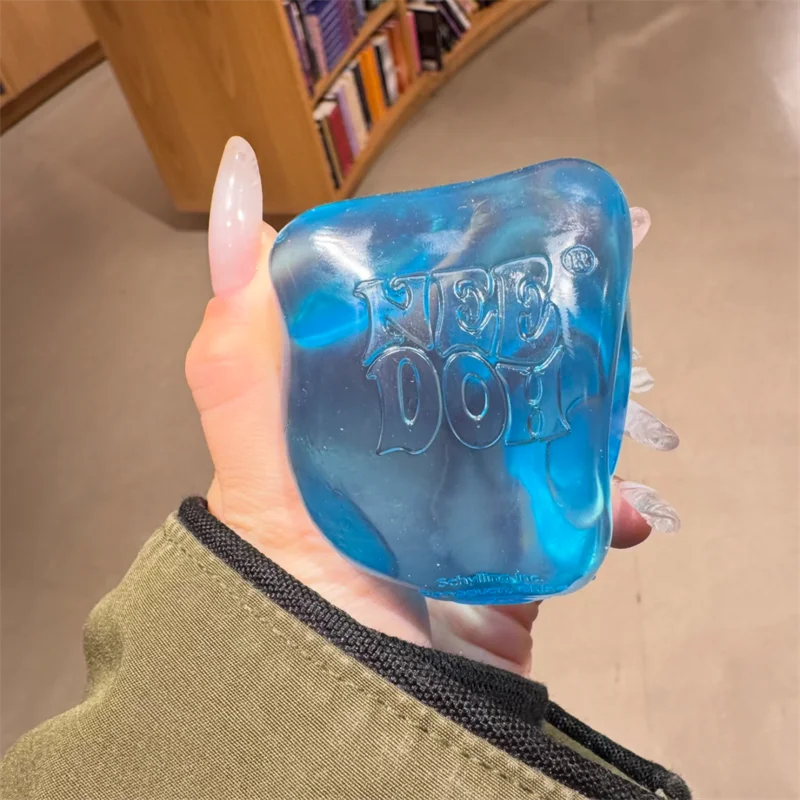 Sensory Knead Cube | Translucent Ice Texture | 7.5 Cm Anxiety Relief Toy