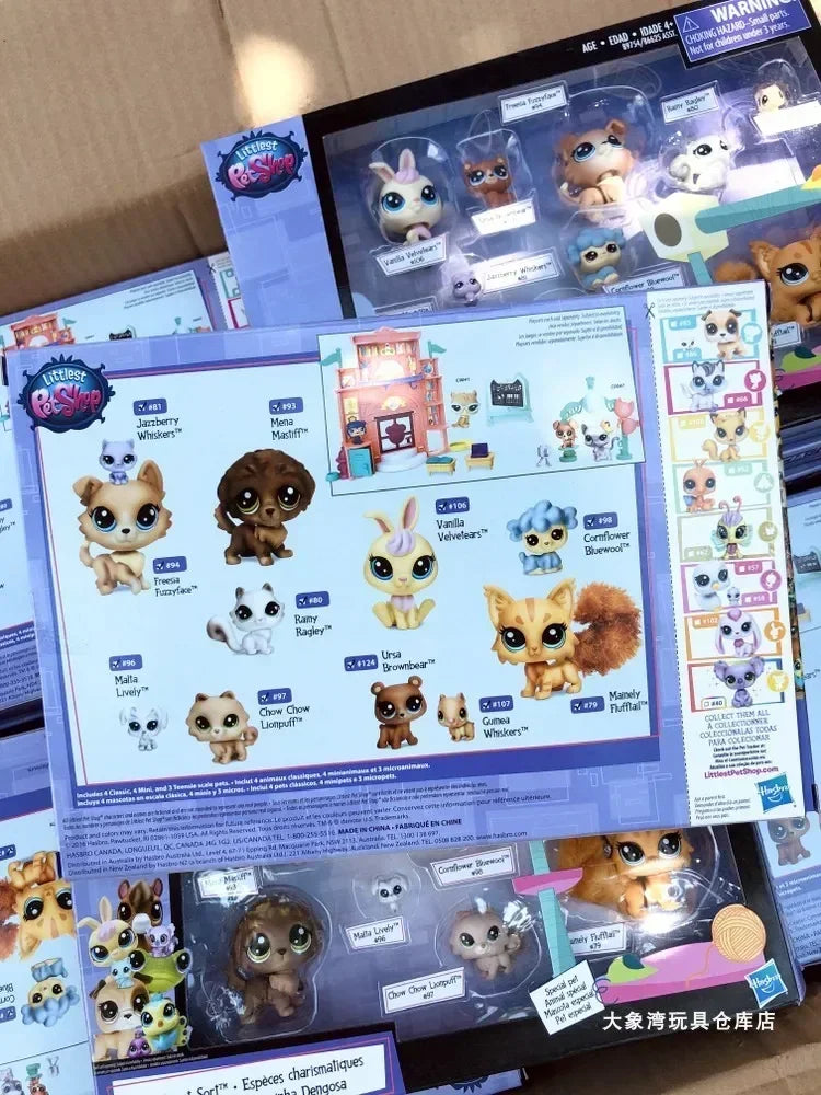 Littlest Petshop Playset | Mini Animal Figures | 2 Cm Size | Kids Toy