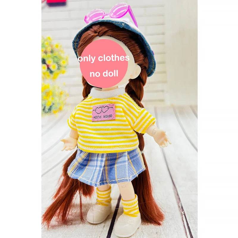 BJD Doll 1/12 16cm 6 Inch Jointed Baby Doll Fashion Gift - ToylandEU