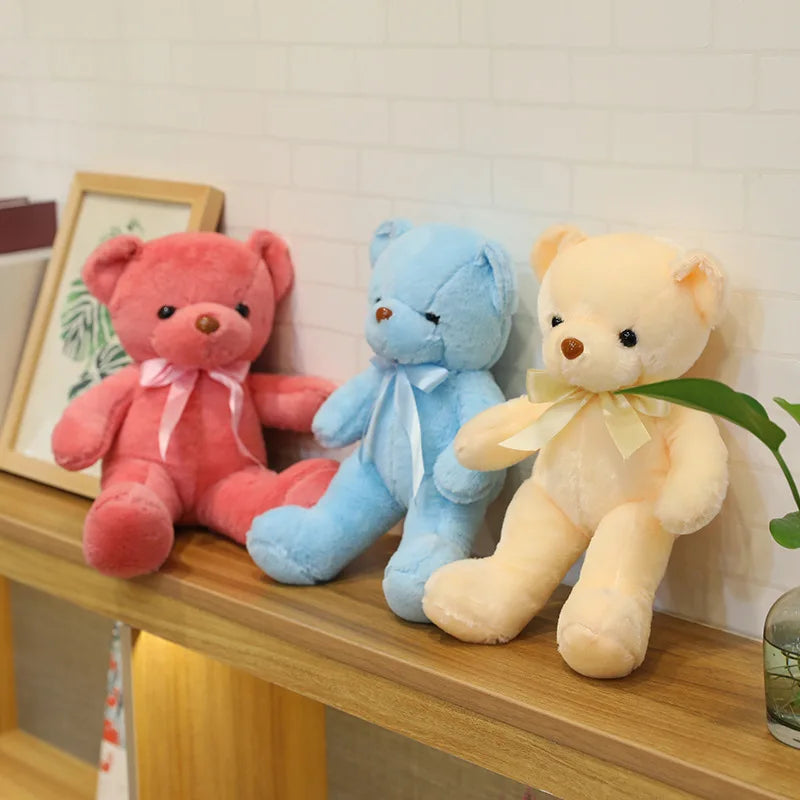 10 Colors 30cm Bow Bear Plush Toys Stuffed Teddy Bear Soft Bear - ToylandEU