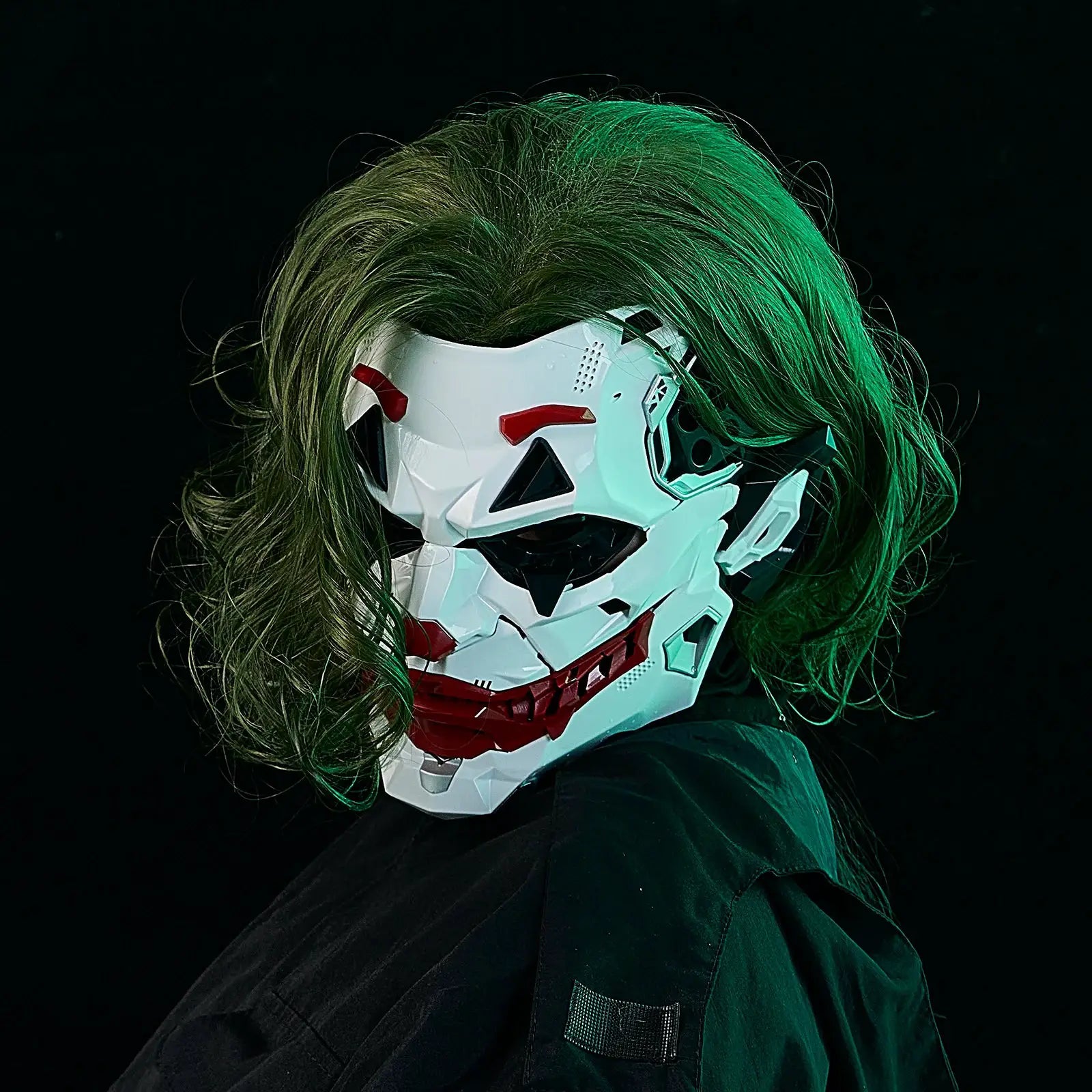 Joker Masks Cyberpunk Masks Clown Braids 2d Cosplay Resin Custom Products Halloween Anime Role-Playing Props And Gifts Toys - ToylandEU