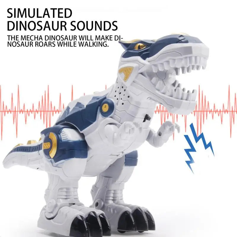 Roaring T-Rex Walking Action Figure Toy with Lights and Sounds for Kids