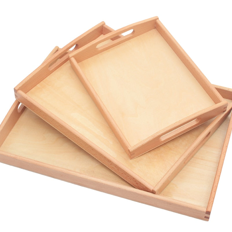 Montessori Wooden Tray for Preschool Learning and Sensory Exploration - ToylandEU