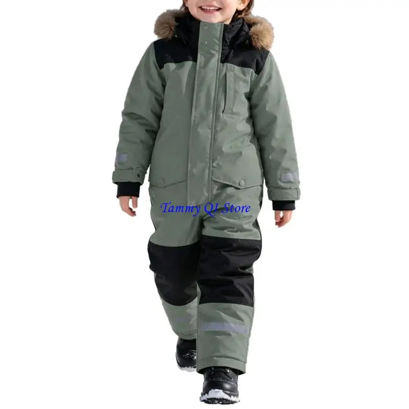 Kids Ski Suit | Waterproof Windproof | Warm Lining Detail | Boys Girls