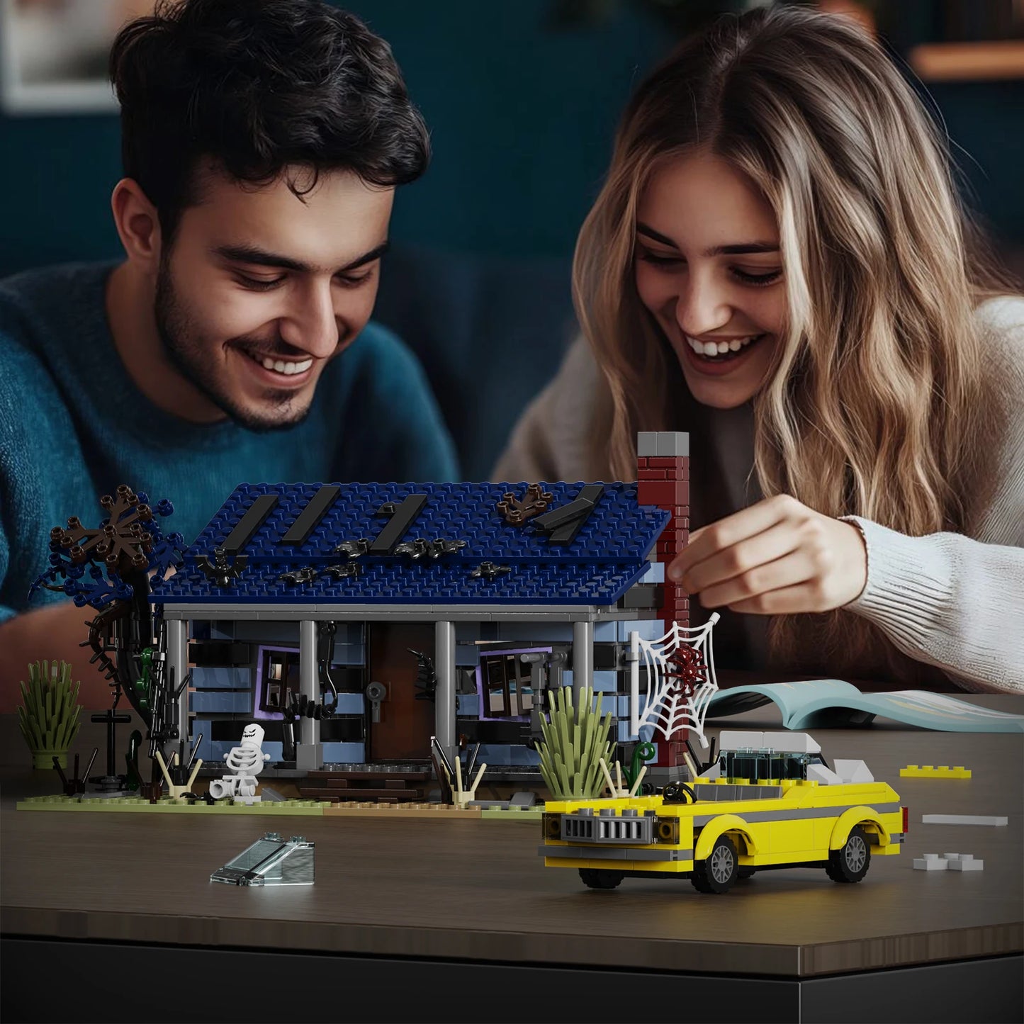 Haunted House Lego Compatible Building Blocks Set 639 Pieces