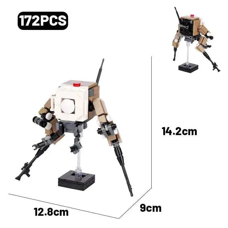MOC Military Fighter Building Blocks Kit Combat Robots Gift Building Bricks MOC - ToylandEU