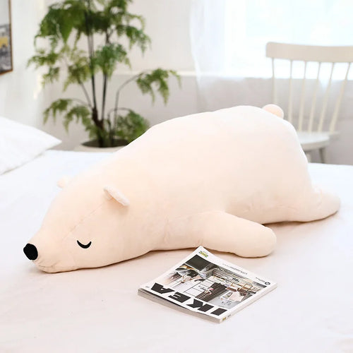 35-95CM Kawaii Dressed Polar Bear Stuffed Animals Big Size Super Soft Toyland EU