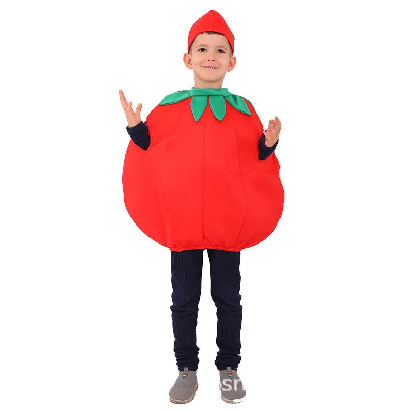 Charming Kids' Fruit & Veggie Halloween Onesies - Fun Party Costumes