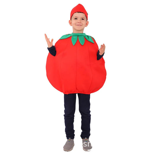 Charming Kids' Fruit & Veggie Halloween Onesies - Fun Party Costumes