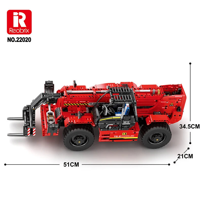 Telescopic Arm Forklift Vehicle with High Tech RC Mechanical Engineering - ToylandEU