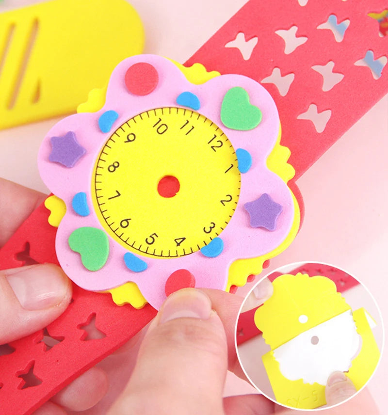 3D EVA Foam Watch Kit | Cartoon Animal Clock | 2/4/6 Pieces