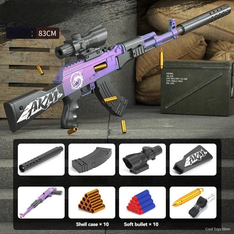 Manual Toy Rifle | AK47 Shell Ejecting | Toylandeu™