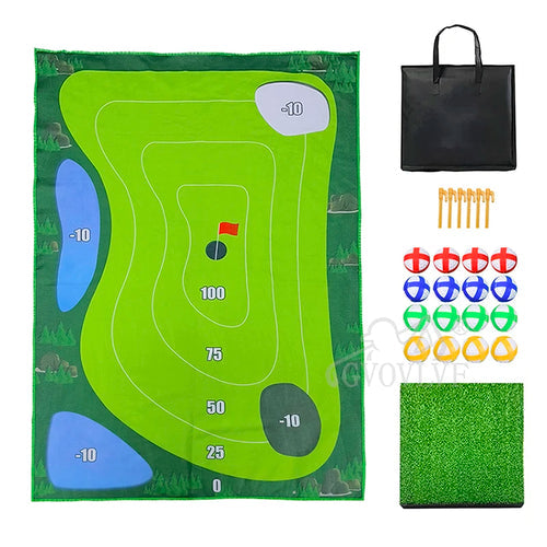 Family Fun Indoor and Outdoor Golf Game Set with Mat, Sticky Balls, and Multiple Accessories ToylandEU.com Toyland EU