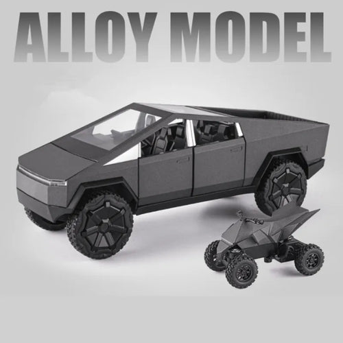 1:24 Scale Tesla Cybertruck Model Car in Die-cast Metal and Plastic ToylandEU.com Toyland EU