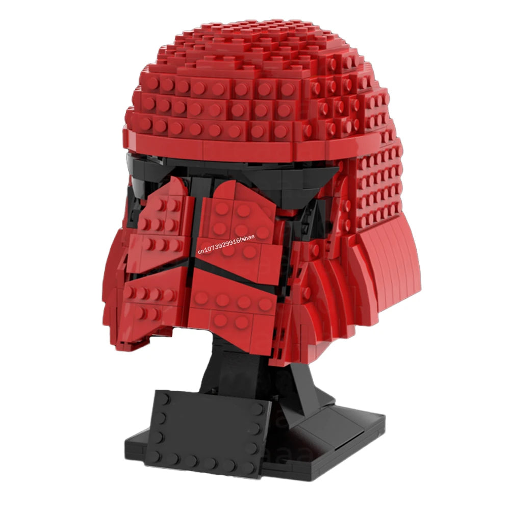Star Battle Helmet | Space Pilot Design | DIY Plastic Model | Kids MOC Set
